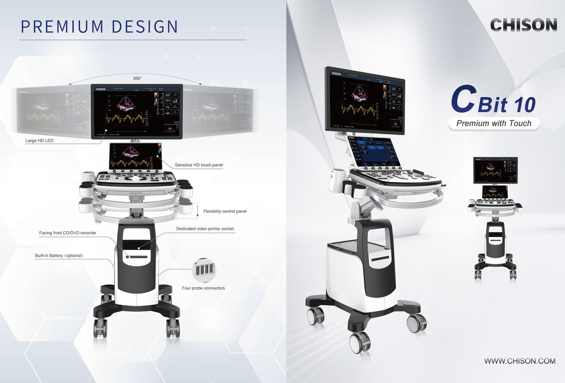 Aparat USG Chison CBit 10 z certyfikatem CE z monitorem LED o przekątnej 23,8 cala