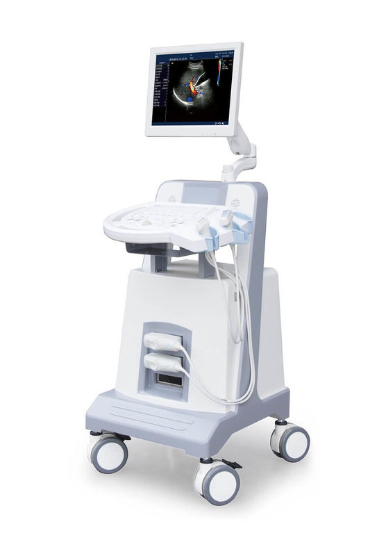 Podstawowy wózek do diagnostyki ultradźwiękowej Color Doppler Ultradźwiękowy przyrząd diagnostyczny 500 GB