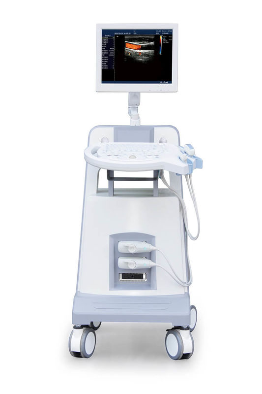 Podstawowy wózek do diagnostyki ultradźwiękowej Color Doppler Ultradźwiękowy przyrząd diagnostyczny 500 GB