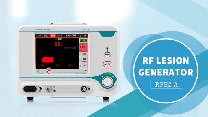 1-channel RF Lesion Generator with MDR CE for Pain Management featuring Impedance Monitoring and Thermal Radiofrequency Modes